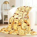 Sanrio Pompompurin Bedding Plush Blanket 90 in x 62 in – Soft Cozy Kawaii Throw for Couch, Bed & Travel, Collectible Gift (Officially Licensed Product) by Franco Collectibles®