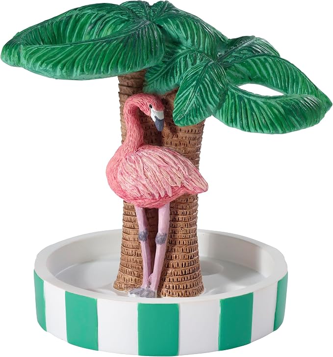 Avanti Linens - Toothbrush Holder, Durable Countertop Accessories, Stylish Bath Decor (Flamingo Paradise Collection)