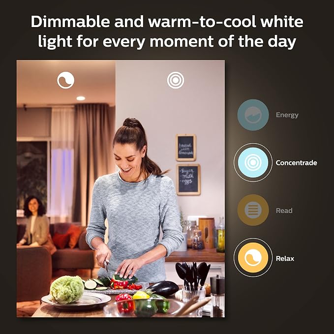 Philips Hue Smart 75W A19 LED Bulb - White and Color Ambiance Color-Changing Light - 2 Pack - 1100LM - E26 - Indoor - Control with Hue App - Compatible with Alexa, Google Assistant and Apple Homekit