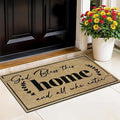 Door Mat Home Mats for Front Door Indoor Outdoor Entrance Welcome Mats with Non-Slip Backing God Bless Mat for Family Housewarming Gifts Durable Porch Hallway Floor Rugs Home Decoration 16.9"x29.9"