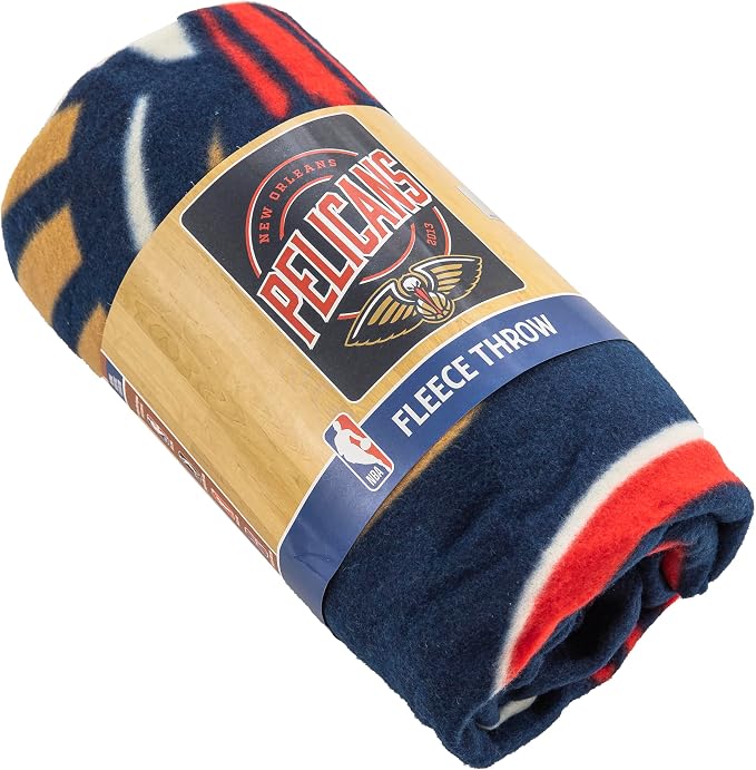 Northwest NBA New Orleans Pelicans Unisex-Adult Fleece Throw Blanket, 50" x 60", Campaign