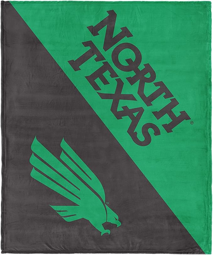 Northwest NCAA Silk Touch Throw Blanket, Ultra Soft Plush Polyester, Lightweight Warm Decorative Fan Gift, 46 x 60 in