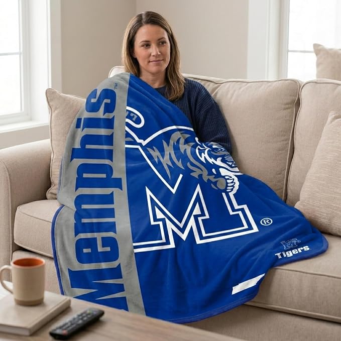 Proformance Home NCAA Memphis Tigers Endzone Ultra Soft Tailgate Throw