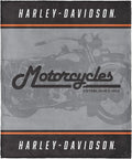 Harley-Davidson Vintage Stripes Silk Touch Throw Blanket, 46 x 60 in | 100% Polyester, Velvety Feel, Lightweight Warmth, Couch Bed Chair Lounging, Giftable Indoor Comfort