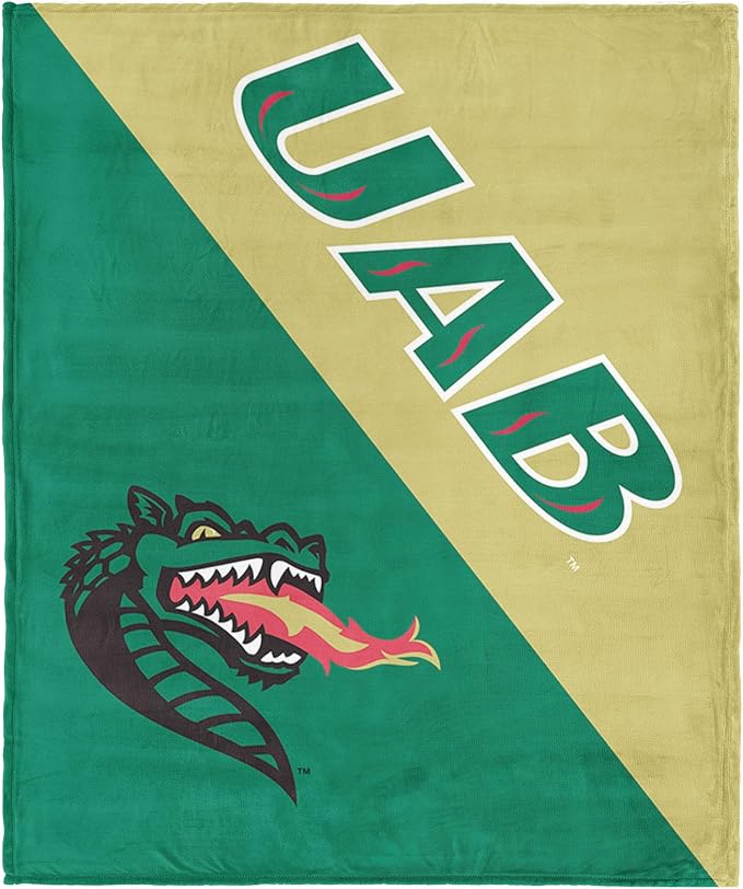 Northwest NCAA Silk Touch Throw Blanket, Ultra Soft Plush Polyester, Lightweight Warm Decorative Fan Gift, 46 x 60 in