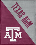 Northwest NCAA Silk Touch Throw Blanket, Ultra Soft Plush Polyester, Lightweight Warm Decorative Fan Gift, 46 x 60 in