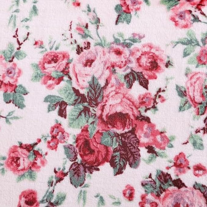 Betsey Johnson - Blanket, Buttery-Soft Throw Blanket for Couch or Bed, Boldly Plush & Oversized Bedding (Vintage Floral Pink, 50" x 70")
