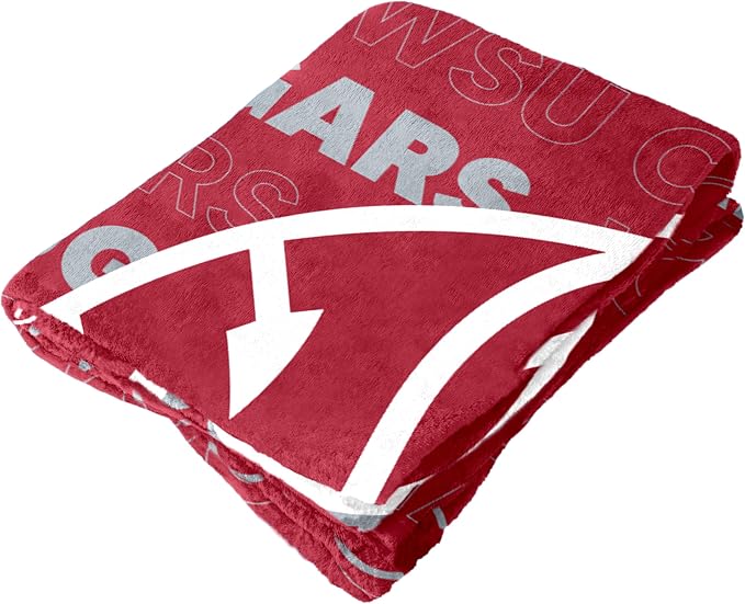 Logo Brands NCAA Classic Fleece Throw Blanket -50” x 60” Ultra-Soft Game Day Blanket with Bold Team Colors & Logo – Cozy College Team Bedding for Fans & Alumni
