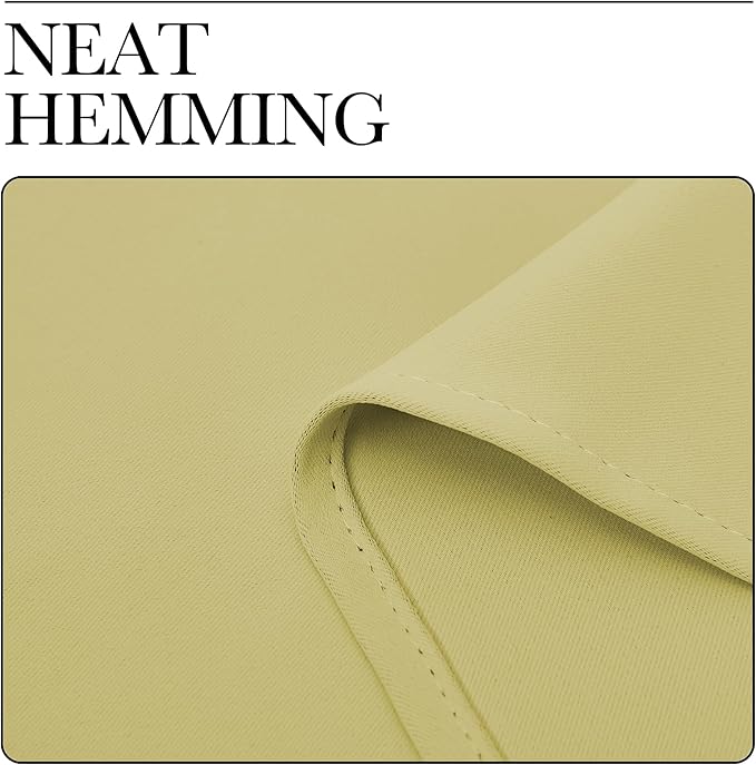 NICETOWN Blackout Curtains for Living Curtains, Paler Yellow, 2 Panels, 29 by 30, Room Darkening Window Curtain Panels, Easy-Care Solid Thermal Insulated Draperies/Drapes for Daughter Room