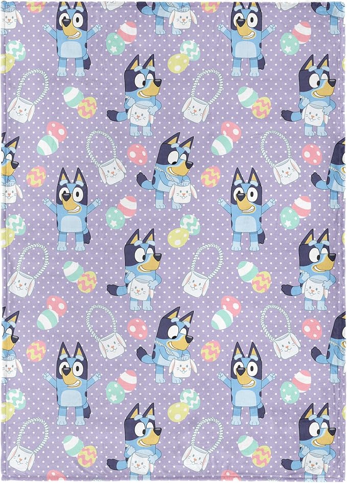 Northwest Bluey Bunny Pup Throw Blanket Oversized Silk Touch Throw, Ultra-Soft Lightweight Fleece Décor, 50 x 70 inches