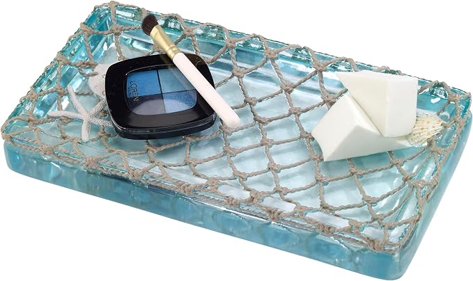 Avanti Linens - Vanity Tray, Coastal Home Decor, Seaglass