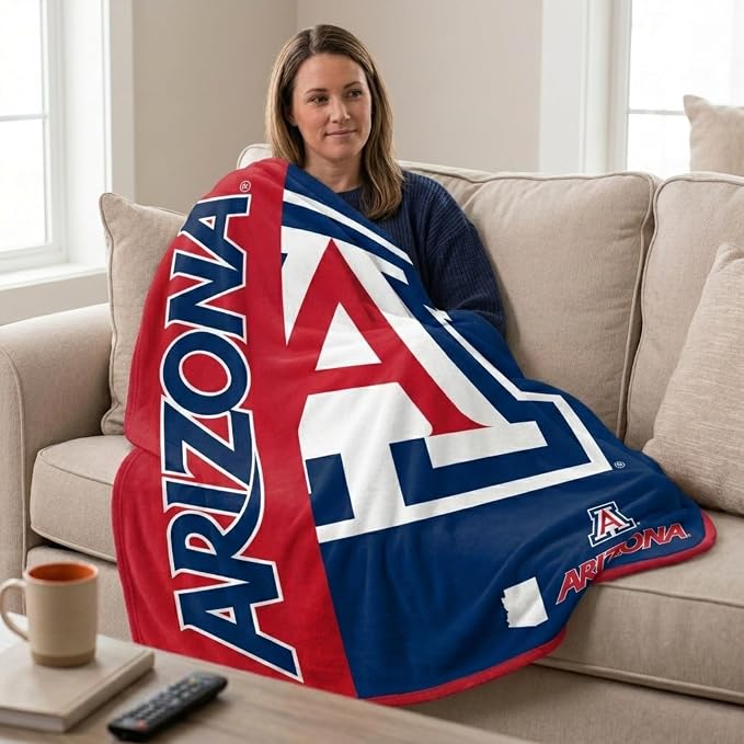 Proformance Home NCAA Arizona Wildcats Endzone Ultra Soft Tailgate Throw