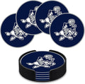 Rico Industries NFL Football Classic Favorites: PVC Coaster Set (4-Pack)