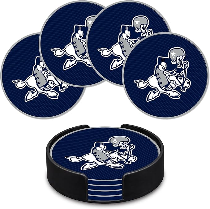 Rico Industries NFL Football Classic Favorites: PVC Coaster Set (4-Pack)