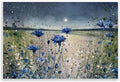 'Moon over Blooming Flowers'| Wall Plaque Art | Stupell Industries | 19 x 13 Inches, Easy to Hang and Sturdy, Made in USA, by Jennifer Taylor Art
