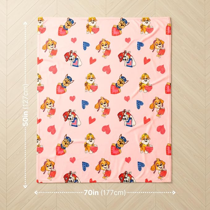 Paw Patrol Bedding Super Soft Plush Cozy Throw, 60 in x 70 in, (Officially Licensed Product) by Franco Collectibles