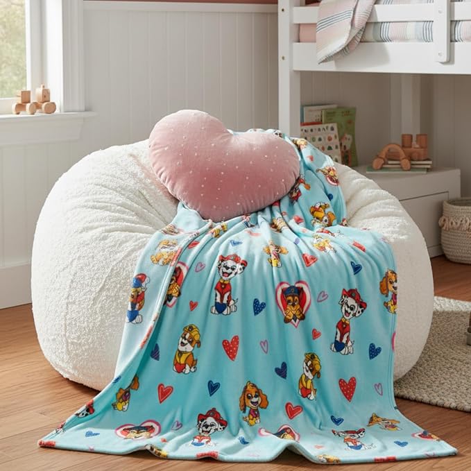Paw Patrol Bedding Super Soft Plush Cozy Throw, 60 in x 70 in, (Officially Licensed Product) by Franco Collectibles