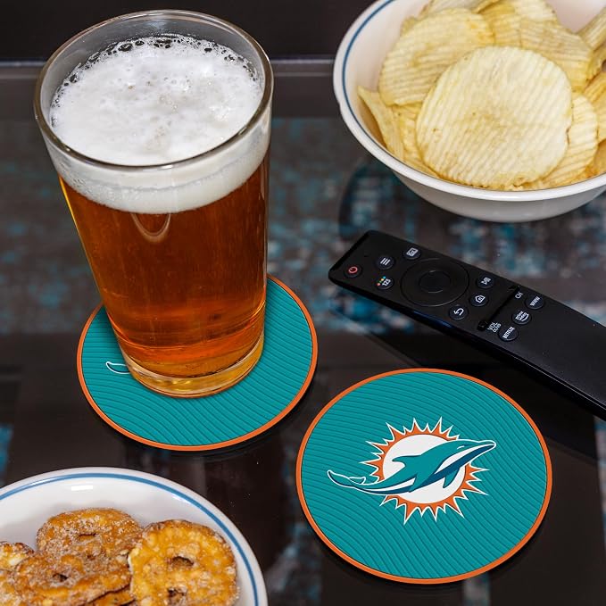 Rico Industries NFL Football Classic Favorites: PVC Coaster Set (4-Pack)
