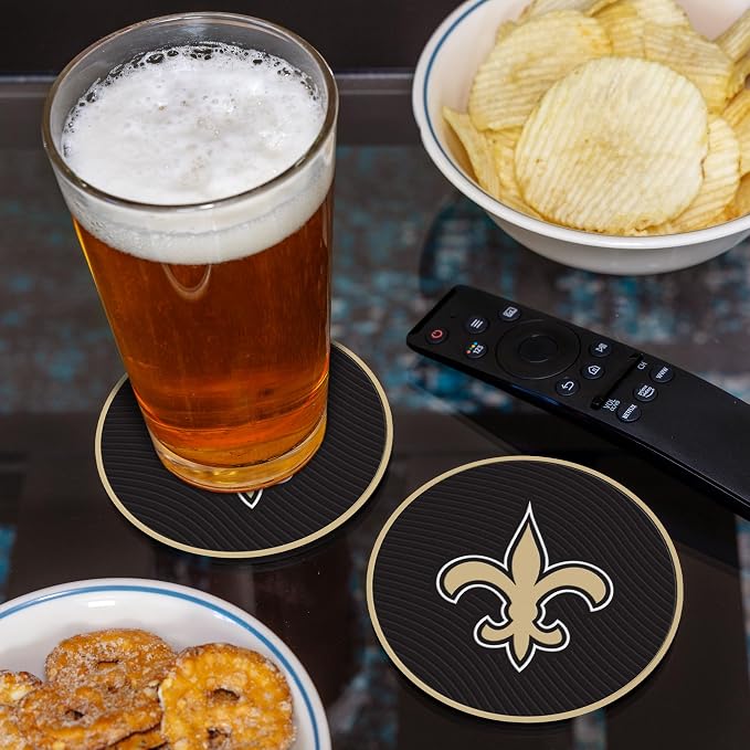 Rico Industries NFL Football Classic Favorites: PVC Coaster Set (4-Pack)