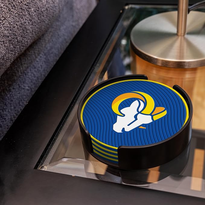Rico Industries NFL Football Classic Favorites: PVC Coaster Set (4-Pack)
