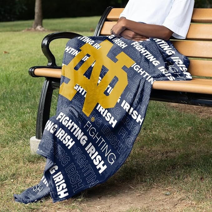 Logo Brands NCAA Classic Fleece Throw Blanket -50” x 60” Ultra-Soft Game Day Blanket with Bold Team Colors & Logo – Cozy College Team Bedding for Fans & Alumni