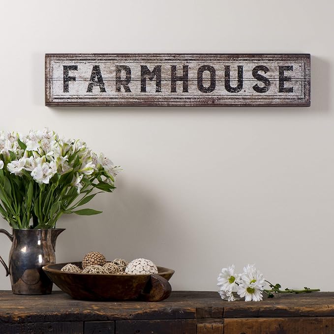 Primitives by Kathy 30365 Inspired Box Sign, Rustic Farmhouse