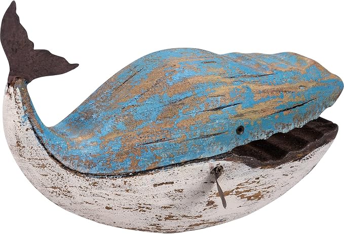 Primitives by Kathy Large Blue Whale Home Décor Sitter
