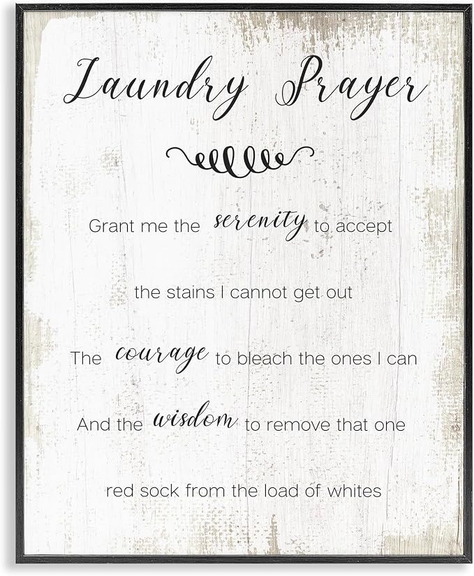 'Laundry Prayer for Serenity'| Framed Giclee Art