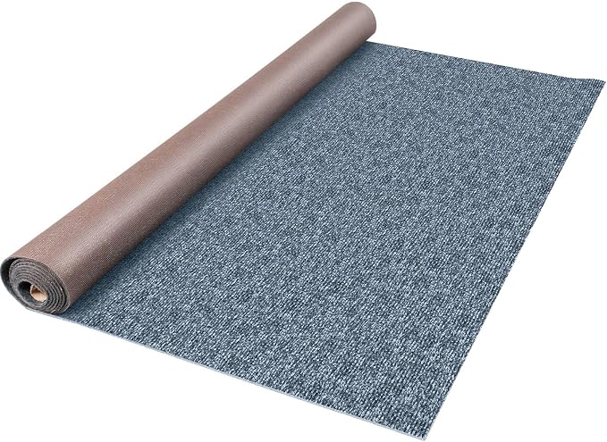 Happybuy 6 ft x 18 ft Grey Marine Carpet for Boats Waterproof - 0.18" Thick Indoor Outdoor Rug Carpet Roll for Home Patio Porch Deck