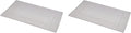 Amazon Basics Banded Bathroom Bath Rug Mat, Machine Washable, 100% Cotton, 31" x 20", Light Gray (Pack of 2)