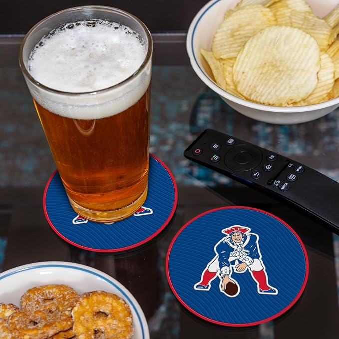 Rico Industries NFL Football Classic Favorites: PVC Coaster Set (4-Pack)