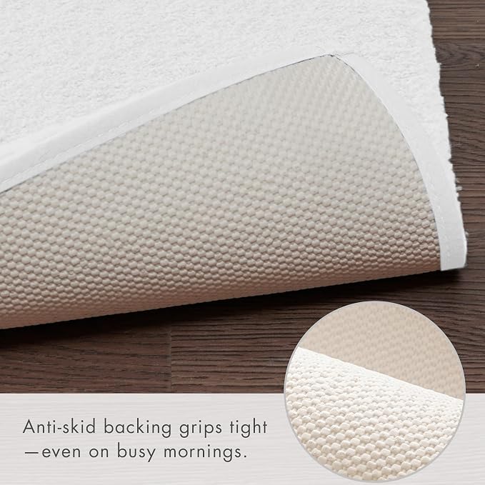 Madison Park Marshmallow Highly Absorbent Bath Runner, 24 x 72, White