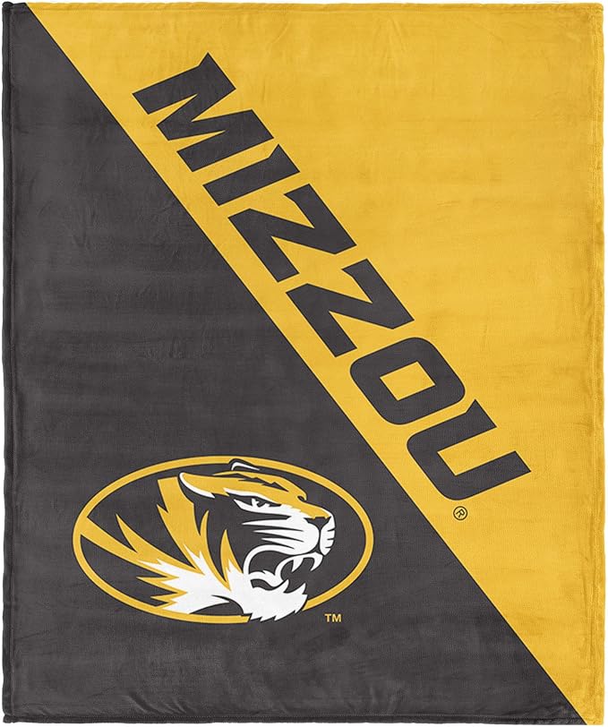 Northwest NCAA Silk Touch Throw Blanket, Ultra Soft Plush Polyester, Lightweight Warm Decorative Fan Gift, 46 x 60 in