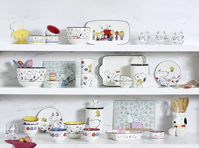 Lenox Snoopy Valentine's Day Porcelain Mug Set for 4, 12oz | dishwasher safe, microwave safe | gift for snoopy fans | 4 inch, 12oz, coffee mug, gift for women, drinkware