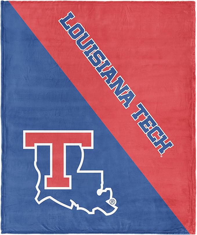 Northwest NCAA Silk Touch Throw Blanket, Ultra Soft Plush Polyester, Lightweight Warm Decorative Fan Gift, 46 x 60 in