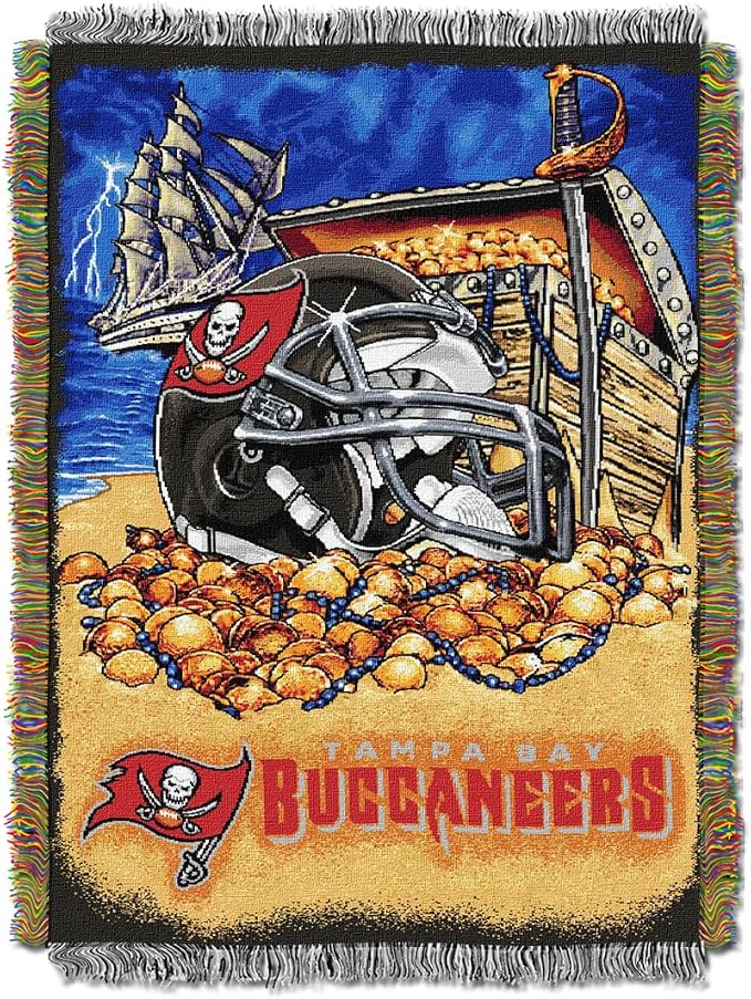 Northwest NFL Woven Tapestry Wall Hanging, 48 x 60 Inches, Officially Licensed, Decorative Fringes