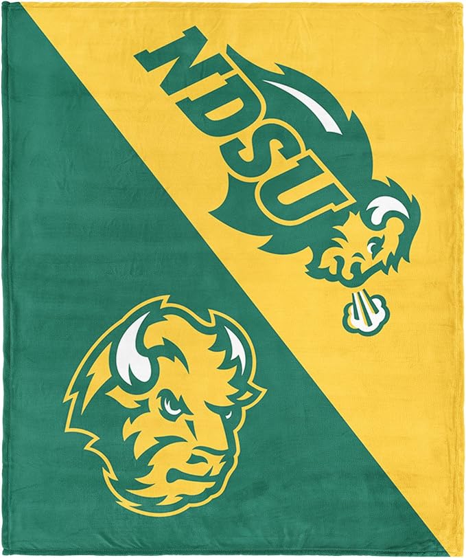Northwest NCAA Silk Touch Throw Blanket, Ultra Soft Plush Polyester, Lightweight Warm Decorative Fan Gift, 46 x 60 in