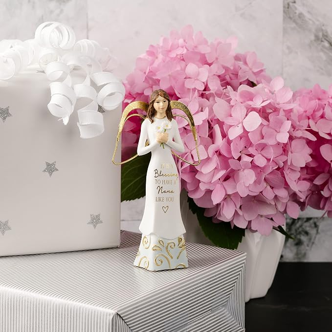Pavilion Gift Company It is A Blessing to Have A Nana Like You - 5.5 Inch Angel Figurine, White