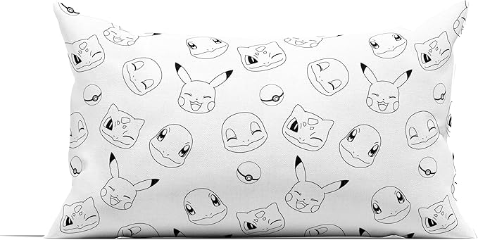 Northwest Pokemon Battle Squad Twin Size Bed in a Bag Set, Pikachu Charmander Squirtle Eevee, Kids Boys Girls Bedding Comforter Sheets