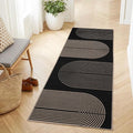GarveeHome Modern Rainbow Easy Jute Runner Rug, 2x8 Runner Rug for Hallways Non-Slip Indoor Outdoor Carpet, Washable for High Traffic Laundry Room, Kitchen, Entryway