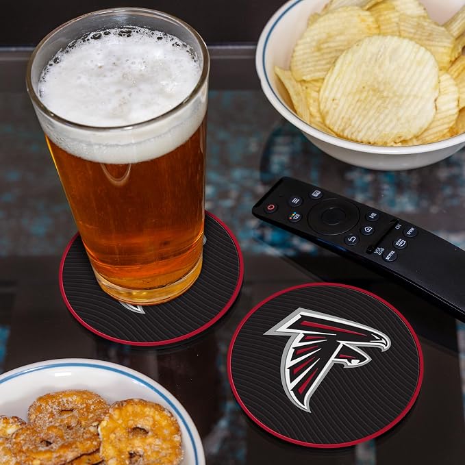 Rico Industries NFL Football Classic Favorites: PVC Coaster Set (4-Pack)