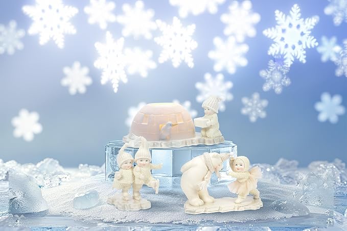 Department 56 Snowbabies Polar Shores Warm in My Igloo Lit Figurine, 3.19 Inch, Multicolor