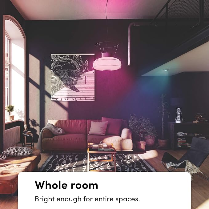 LIFX Color A19 Smart LED Light Bulb, 1100 Lumens, Billions of Colors + Tunable White, Wi-Fi 2.4GHz No Hub Required, Dimmable, Voice & App Control, Compatible with Alexa, Google Home & Siri