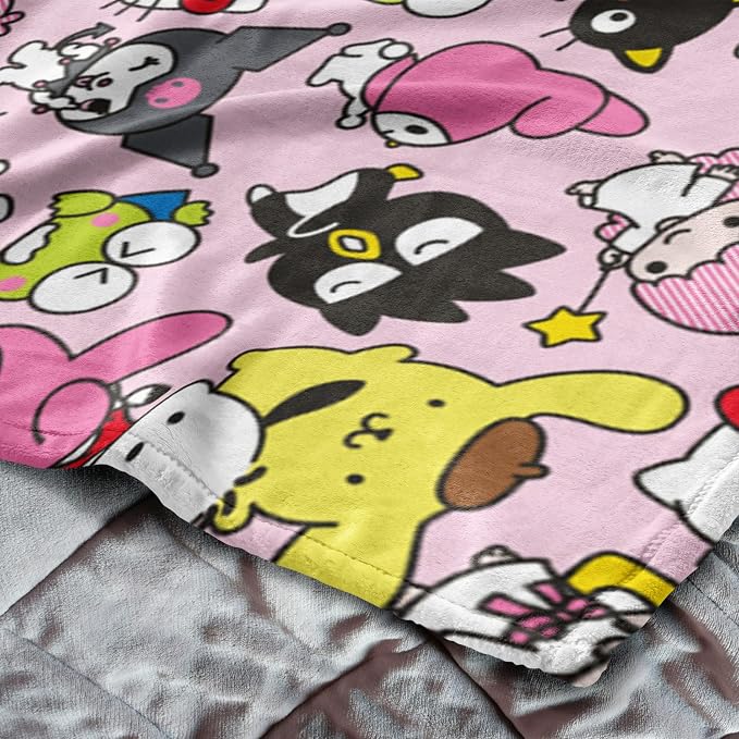 Northwest Hello Kitty Silk Touch Throw Blanket, 50" x 70", Rainbow Magic