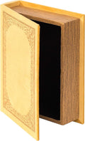 Decorative Vintage Book Shaped Trinket Storage Box - Yellow
