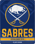 Northwest NHL Buffalo Sabres Break Away Micro Raschel Throw Blanket, 46 x 60 Inches