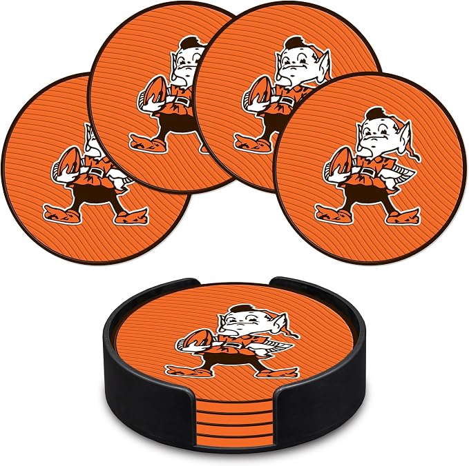 Rico Industries NFL Football Classic Favorites: PVC Coaster Set (4-Pack)