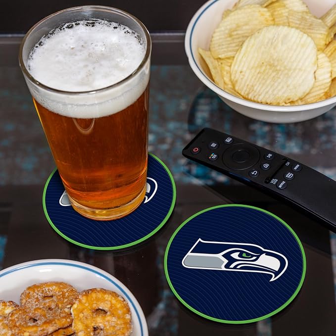 Rico Industries NFL Football Classic Favorites: PVC Coaster Set (4-Pack)