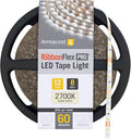 Armacost Lighting RibbonFlex Pro 12V White LED Strip Lights 60 LED/m, 2700K, 8.2 ft, 132210
