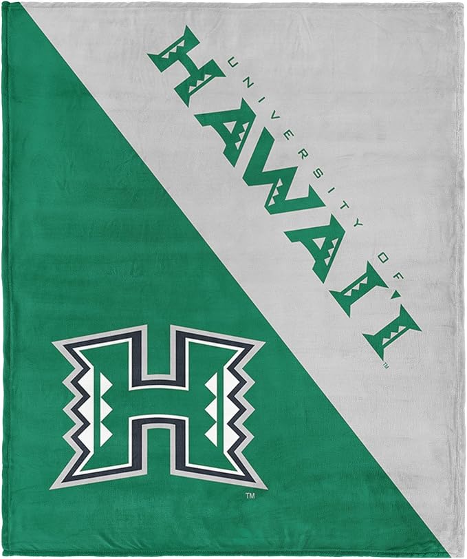 Northwest NCAA Silk Touch Throw Blanket, Ultra Soft Plush Polyester, Lightweight Warm Decorative Fan Gift, 46 x 60 in